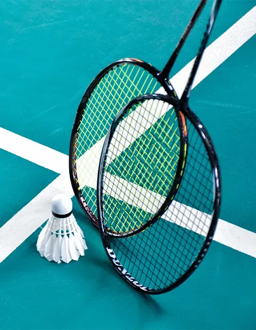 raquettes de badminton